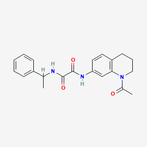 N1-(1-acetyl-1,2,3,4-tetrahydroquinolin-7-yl)-N2-(1-phenylethyl)oxalamide