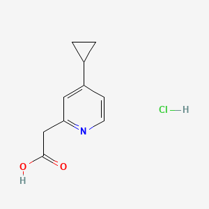 2-(4-Cyclopropylpyridin-2-yl)acetic acid hydrochloride