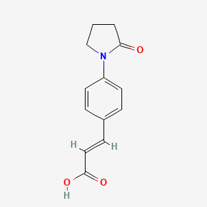 3-[4-(2-Oxopyrrolidin-1-yl)phenyl]prop-2-enoic acid
