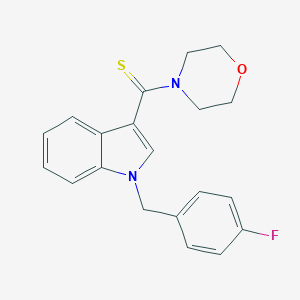 molecular formula C20H19FN2OS B298962 [1-(4-fluorobenzyl)-1H-indol-3-yl](morpholino)methanethione 