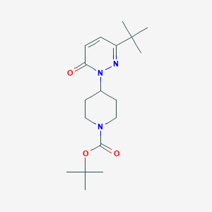 Tert-butyl 4-(3-tert-butyl-6-oxopyridazin-1-yl)piperidine-1-carboxylate