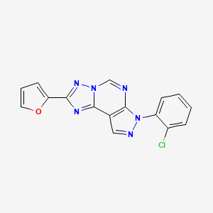 7-(2-chlorophenyl)-2-(furan-2-yl)-7H-pyrazolo[4,3-e][1,2,4]triazolo[1,5-c]pyrimidine