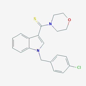 molecular formula C20H19ClN2OS B298963 [1-(4-Chloro-benzyl)-1H-indol-3-yl]-morpholin-4-yl-methanethione 