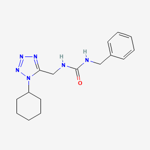 1-benzyl-3-((1-cyclohexyl-1H-tetrazol-5-yl)methyl)urea