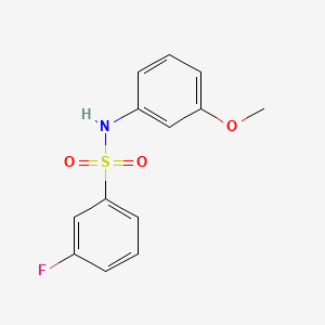 molecular formula C13H12FNO3S B2989637 3-fluoro-N-(3-methoxyphenyl)benzenesulfonamide CAS No. 670271-52-0