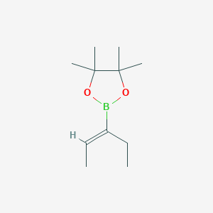 4,4,5,5-Tetramethyl-2-(pent-2-en-3-yl)-1,3,2-dioxaborolane