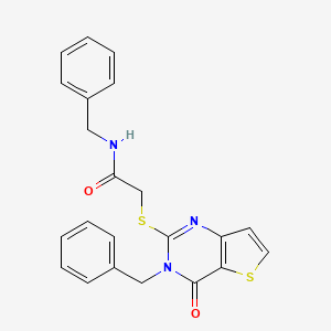 N-benzyl-2-(3-benzyl-4-oxothieno[3,2-d]pyrimidin-2-yl)sulfanylacetamide
