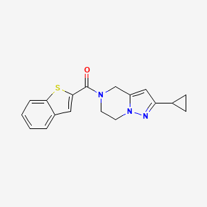 benzo[b]thiophen-2-yl(2-cyclopropyl-6,7-dihydropyrazolo[1,5-a]pyrazin-5(4H)-yl)methanone