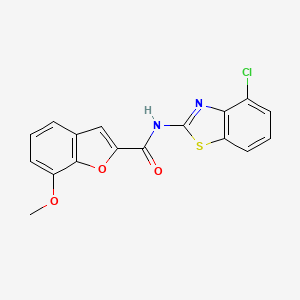 N-(4-chlorobenzo[d]thiazol-2-yl)-7-methoxybenzofuran-2-carboxamide