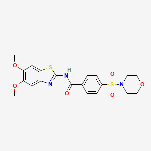 N-(5,6-dimethoxybenzo[d]thiazol-2-yl)-4-(morpholinosulfonyl)benzamide