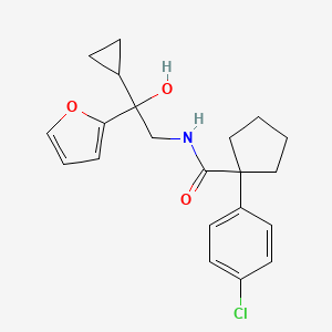 1-(4-chlorophenyl)-N-(2-cyclopropyl-2-(furan-2-yl)-2-hydroxyethyl)cyclopentanecarboxamide