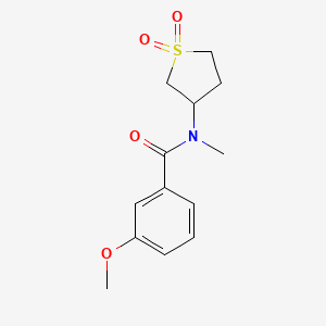 molecular formula C13H17NO4S B2989695 N-(1,1-dioxidotetrahydrothiophen-3-yl)-3-methoxy-N-methylbenzamide CAS No. 898413-23-5