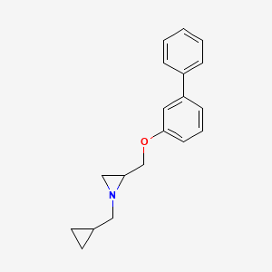 1-(Cyclopropylmethyl)-2-[(3-phenylphenoxy)methyl]aziridine