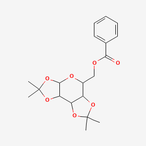 (2,2,7,7-tetramethyltetrahydro-3aH-di[1,3]dioxolo[4,5-b:4,5-d]pyran-5-yl)methyl benzoate