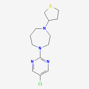 molecular formula C13H19ClN4S B2989720 1-(5-Chloropyrimidin-2-yl)-4-(thiolan-3-yl)-1,4-diazepane CAS No. 2380043-86-5