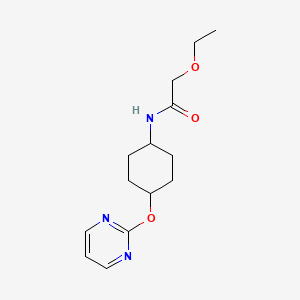 2-ethoxy-N-((1r,4r)-4-(pyrimidin-2-yloxy)cyclohexyl)acetamide