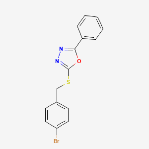 2-[(4-Bromobenzyl)sulfanyl]-5-phenyl-1,3,4-oxadiazole