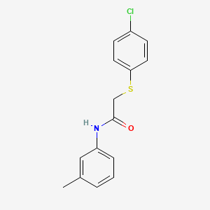2-[(4-chlorophenyl)sulfanyl]-N-(3-methylphenyl)acetamide