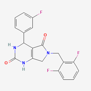 6-(2,6-difluorobenzyl)-4-(3-fluorophenyl)-3,4,6,7-tetrahydro-1H-pyrrolo[3,4-d]pyrimidine-2,5-dione