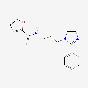 N-[3-(2-Phenylimidazol-1-YL)propyl]furan-2-carboxamide