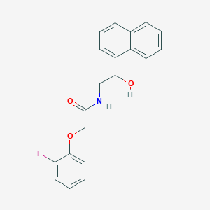 molecular formula C20H18FNO3 B2989743 2-(2-fluorophenoxy)-N-(2-hydroxy-2-(naphthalen-1-yl)ethyl)acetamide CAS No. 1351643-35-0