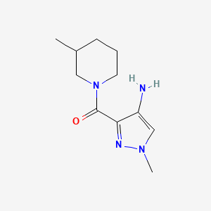 1-Methyl-3-[(3-methylpiperidin-1-yl)carbonyl]-1H-pyrazol-4-amine