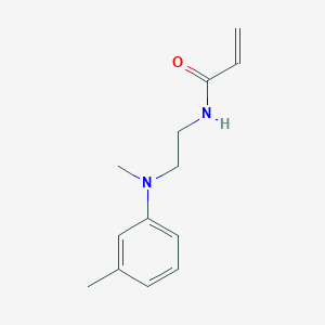 molecular formula C13H18N2O B2989762 N-[2-(N,3-Dimethylanilino)ethyl]prop-2-enamide CAS No. 2411235-86-2