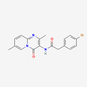 2-(4-bromophenyl)-N-(2,7-dimethyl-4-oxo-4H-pyrido[1,2-a]pyrimidin-3-yl)acetamide