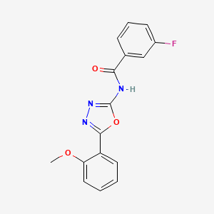 3-fluoro-N-(5-(2-methoxyphenyl)-1,3,4-oxadiazol-2-yl)benzamide
