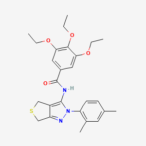 N-(2-(2,4-dimethylphenyl)-4,6-dihydro-2H-thieno[3,4-c]pyrazol-3-yl)-3,4,5-triethoxybenzamide