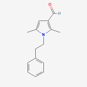 2,5-Dimethyl-1-phenethyl-1H-pyrrole-3-carbaldehyde