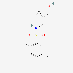 N-((1-(hydroxymethyl)cyclopropyl)methyl)-2,4,5-trimethylbenzenesulfonamide