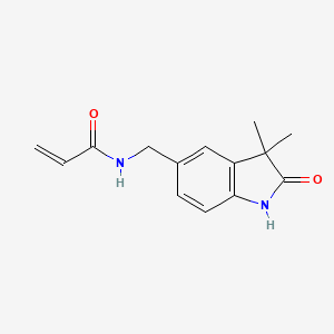 N-[(3,3-Dimethyl-2-oxo-1H-indol-5-yl)methyl]prop-2-enamide