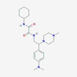 N1-cyclohexyl-N2-(2-(4-(dimethylamino)phenyl)-2-(4-methylpiperazin-1-yl)ethyl)oxalamide
