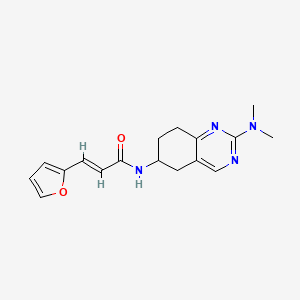 molecular formula C17H20N4O2 B2989811 (2E)-N-[2-(dimethylamino)-5,6,7,8-tetrahydroquinazolin-6-yl]-3-(furan-2-yl)prop-2-enamide CAS No. 2097940-13-9