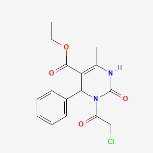 Ethyl 3-(2-chloroacetyl)-6-methyl-2-oxo-4-phenyl-1,4-dihydropyrimidine-5-carboxylate