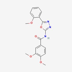 3,4-dimethoxy-N-(5-(2-methoxyphenyl)-1,3,4-oxadiazol-2-yl)benzamide