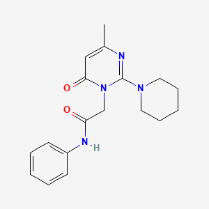 2-(4-methyl-6-oxo-2-piperidin-1-ylpyrimidin-1(6H)-yl)-N-phenylacetamide