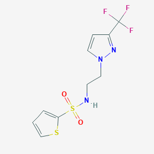 N-(2-(3-(trifluoromethyl)-1H-pyrazol-1-yl)ethyl)thiophene-2-sulfonamide