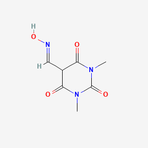 molecular formula C7H9N3O4 B2989849 5-[(E)-Hydroxyiminomethyl]-1,3-dimethyl-1,3-diazinane-2,4,6-trione CAS No. 400074-64-8