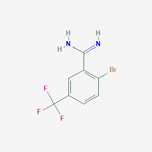 2-Bromo-5-(trifluoromethyl)benzenecarboximidamide