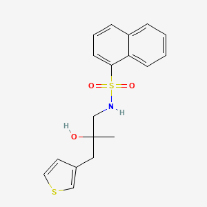 2-hydroxy-2-methyl-S-(naphthalen-1-yl)-3-(thiophen-3-yl)propane-1-sulfonamido