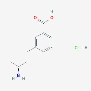 3-[(3R)-3-Aminobutyl]benzoic acid;hydrochloride