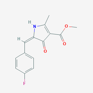 molecular formula C14H12FNO3 B298986 methyl (5E)-5-[(4-fluorophenyl)methylidene]-2-methyl-4-oxo-1H-pyrrole-3-carboxylate 
