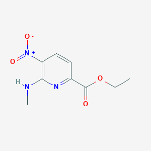Ethyl 6-(methylamino)-5-nitropyridine-2-carboxylate