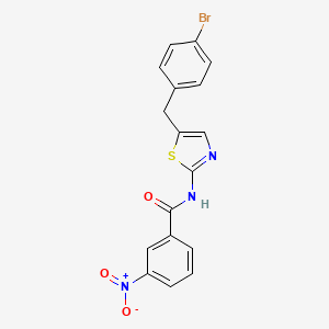 N-(5-(4-Bromobenzyl)-1,3-thiazol-2-YL)-3-nitrobenzamide