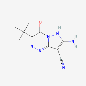 7-Amino-3-tert-butyl-4-oxo-1,4-dihydropyrazolo[5,1-c][1,2,4]triazine-8-carbonitrile