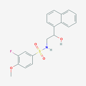 3-fluoro-N-(2-hydroxy-2-(naphthalen-1-yl)ethyl)-4-methoxybenzenesulfonamide