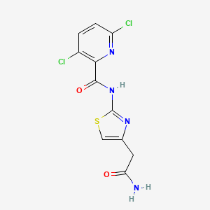 N-[4-(carbamoylmethyl)-1,3-thiazol-2-yl]-3,6-dichloropyridine-2-carboxamide