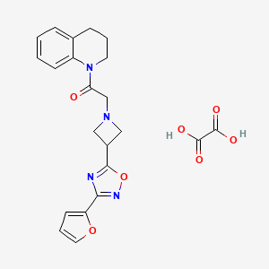 1-(3,4-dihydroquinolin-1(2H)-yl)-2-(3-(3-(furan-2-yl)-1,2,4-oxadiazol-5-yl)azetidin-1-yl)ethanone oxalate